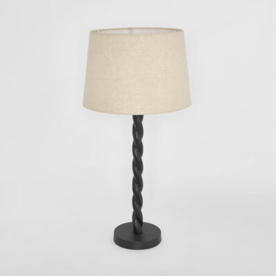 Wisteria French Provincial Barley Twist Table Lamp Base Black