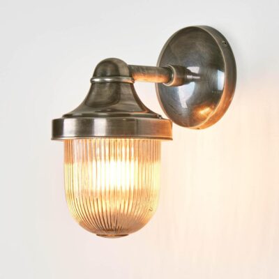 Walney Nautical Outdoor Wall Light Antique Silver