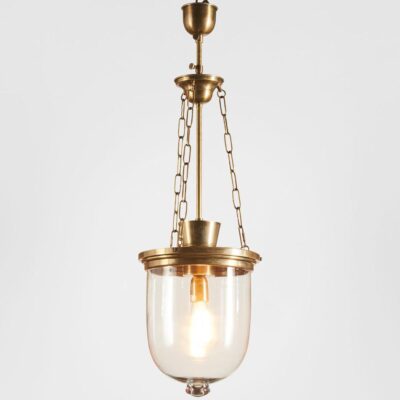 Oakridge French Provincial Bell Jar Ceiling Pendant Antique Brass