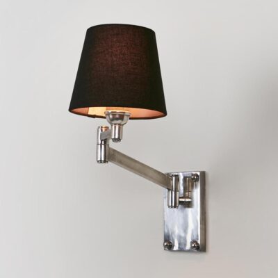 Kingsley Hamptons Swing Arm Wall Light Antique Silver