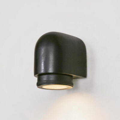 Greycliffe Hamptons Dome Outdoor Wall Light Black