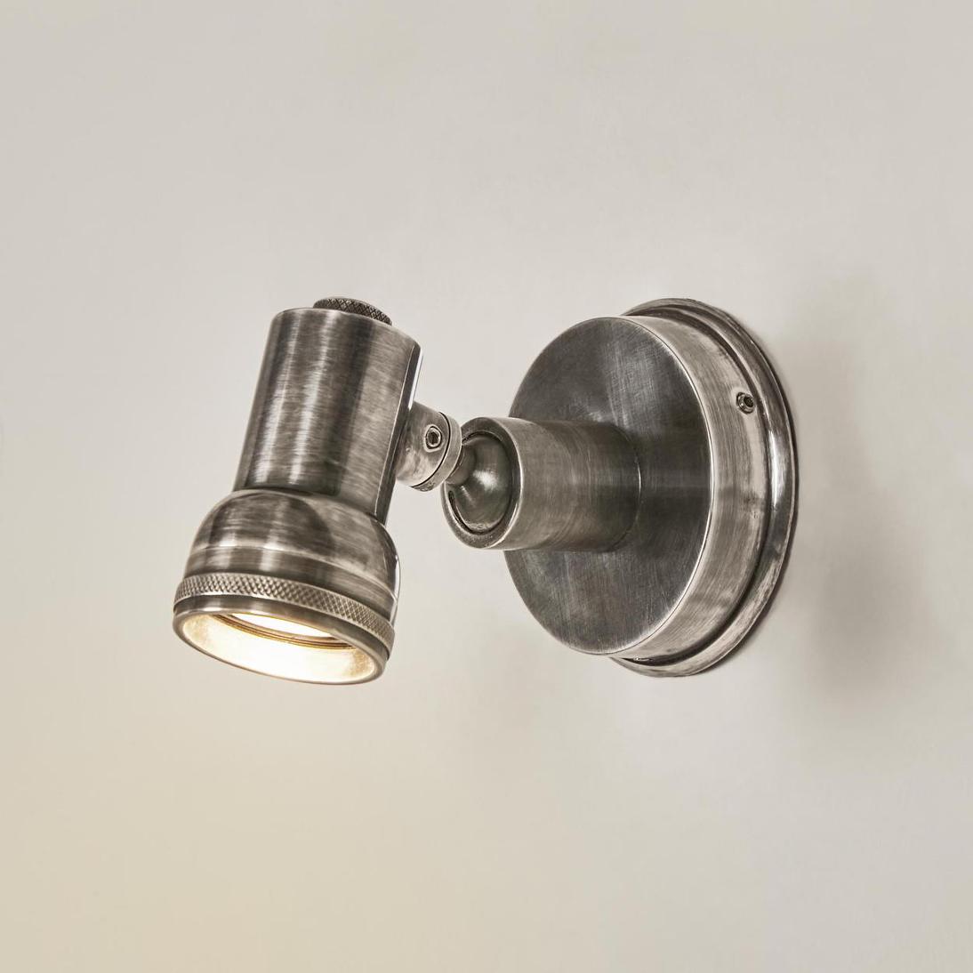 Egerton Mini Wall Light Antique Silver