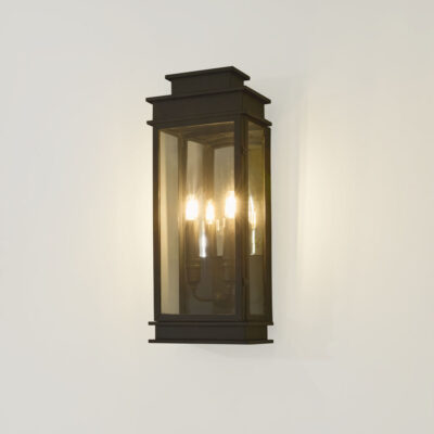 Edgeware Heritage Outdoor Wall Lantern Black