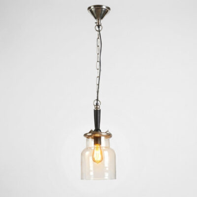 Blairgowrie Hamptons Glass Jar Ceiling Pendant
