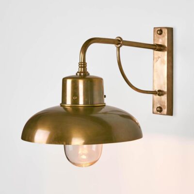 Moncrief Hamptons Outdoor Wall Light Brass
