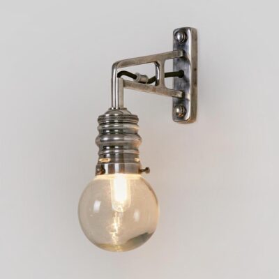 Whitley Industrial Outdoor Wall Light Silver