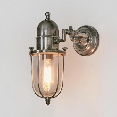 Yarmouth Heritage Caged Wall Light Silver