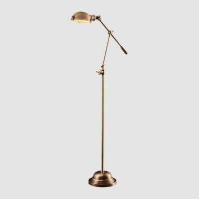 Oakdene French Provincial Adjustable Floor Lamp Antique Brass