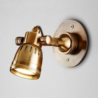 Whitechapel Traditional Wall Spotlight Brass