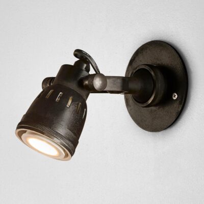 Whitechapel Industrial Short Arm Wall Light Black