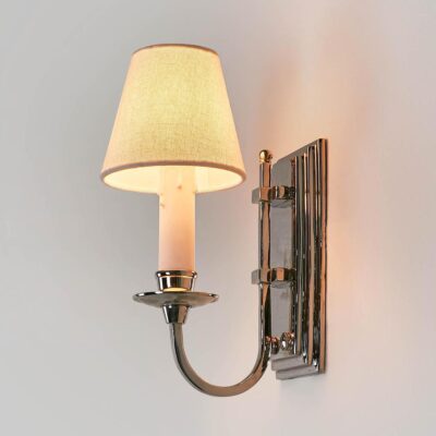 Portsea French Provincial Single Arm Wall Light Nickel