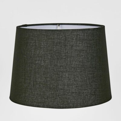 Sanderling Tapered Drum Lamp Shade Black Linen