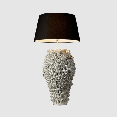 Oakwell Coastal Ceramic Table Lamp Base White