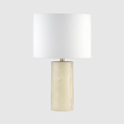 Lyngate Hamptons Stone Table Lamp White