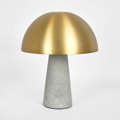 Waverly Industrial Concrete And Brass Table Lamp