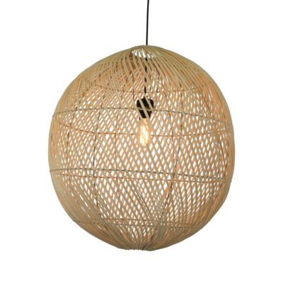 Pinehill Hamptons Woven Rattan Globe Pendant Shade