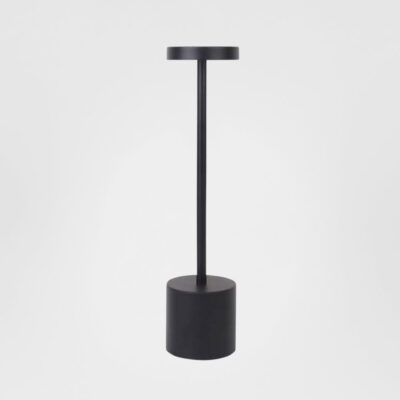 Whitmore Slim Column Rechargeable Table Lamp Black