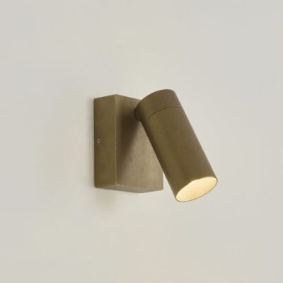 Brantham Hamptons Adjustable Outdoor Wall Light Antique Brass