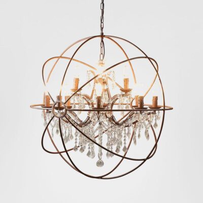 Polmere Orb Chandelier Large Rust