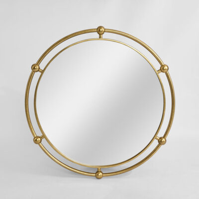 Guildford Round Heritage Mirror Antique Gold