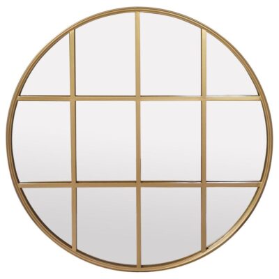 Rosemont Fields French Provincial Round Paned Mirror Gold