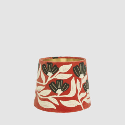 Hampton Meadow French Provincial Tapered Lamp Shade Rust Velvet