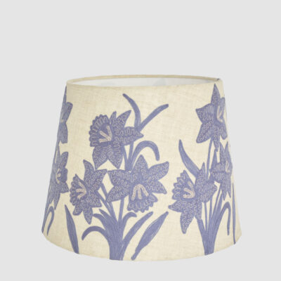 Waverleigh French Provincial Daffodil Embroidered Linen Lamp Shade