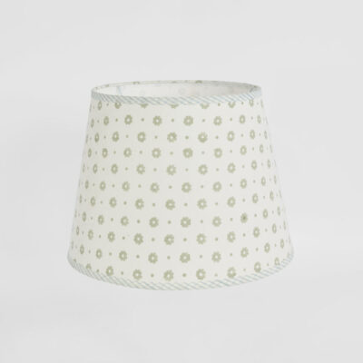 Belvedere French Provincial Floral Block Print Lamp Shade Grey