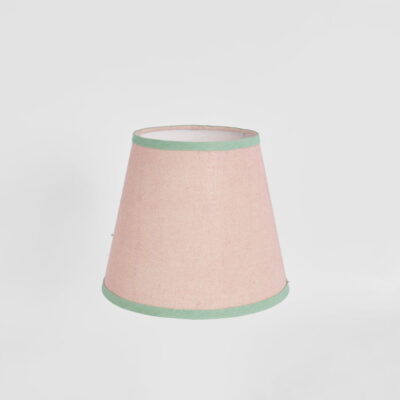 Victoria French Provincial Tapered Lamp Shade Pink With Green Trim