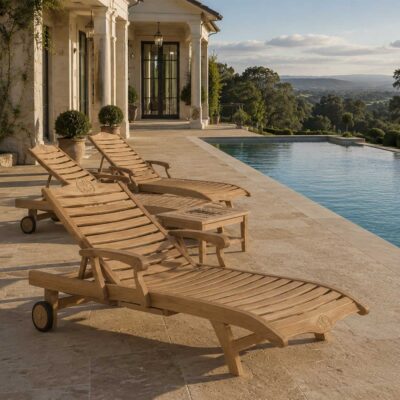 French Provincial Outdoor Sun Lounge