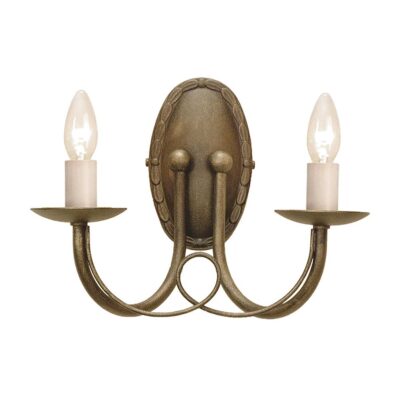 Abbotscroft French Provincial Twin Wall Light Black Gold Patina