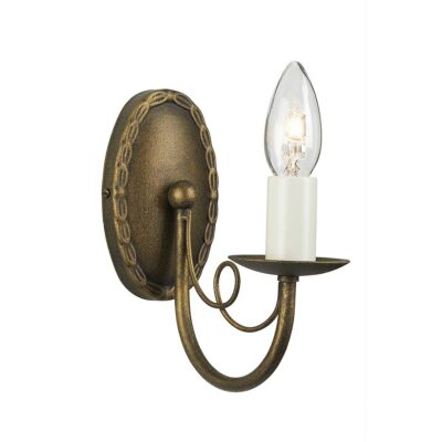 Abbotscroft French Provincial Wall Light Black and Gold Patina