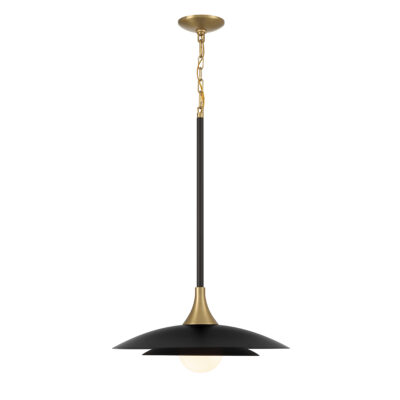 Aberford Contemporary Layered Disc Pendant Light Matte Black