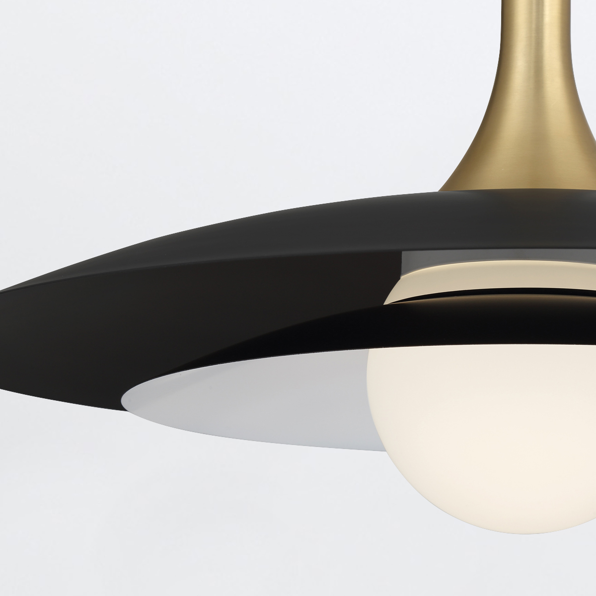 Aberford Contemporary Layered Disc Pendant Light Matte Black Aberford Contemporary Layered Disc Pendant Light Matte Black — detail view