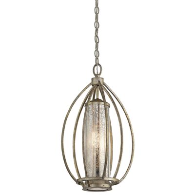 Adderbourne Hamptons Teardrop Cage Pendant Sterling Gold