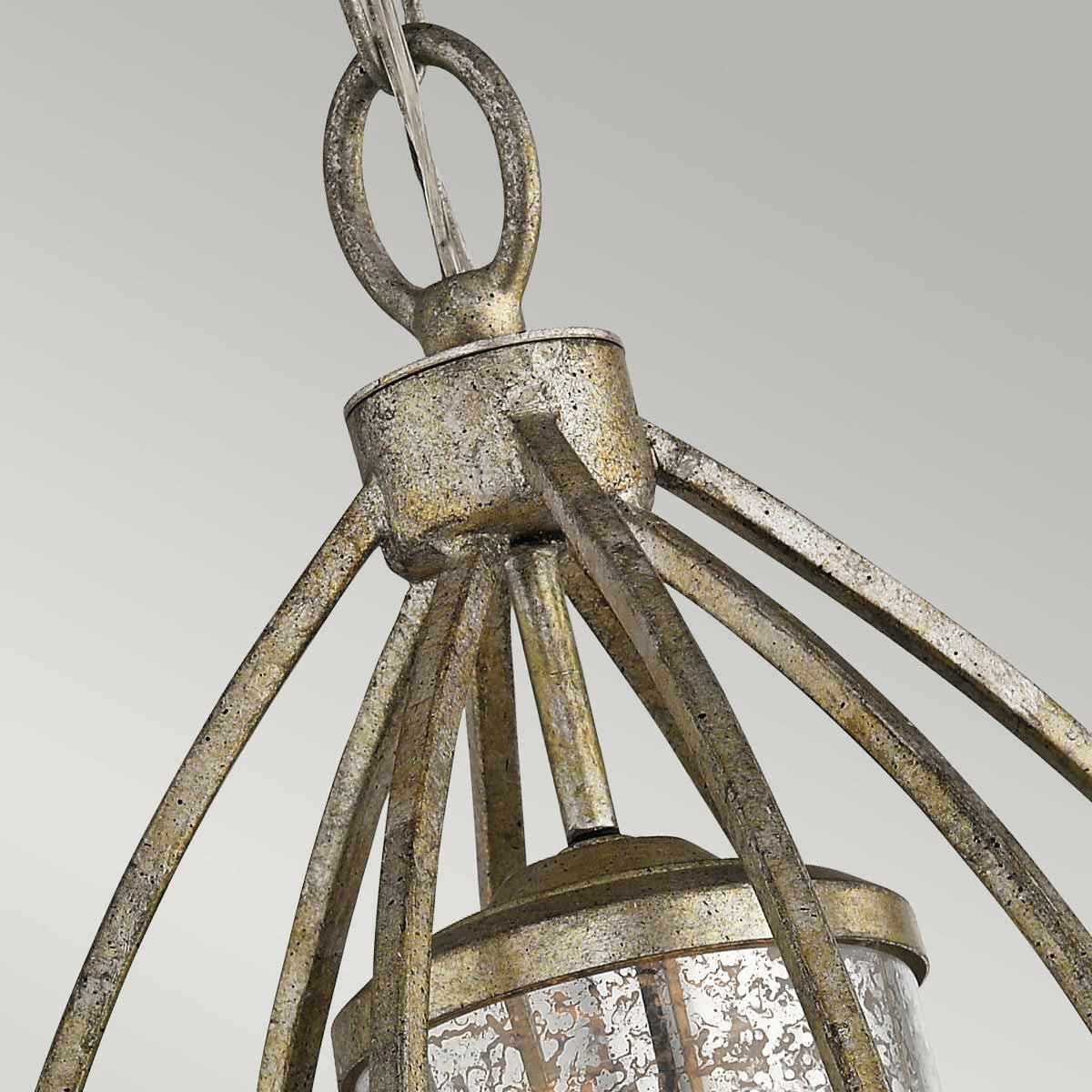 Adderbourne Hamptons Teardrop Cage Pendant Sterling Gold Adderbourne Hamptons Teardrop Cage Pendant Sterling Gold — detail view