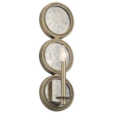 Adderbourne Hamptons Wall Light Sterling Gold