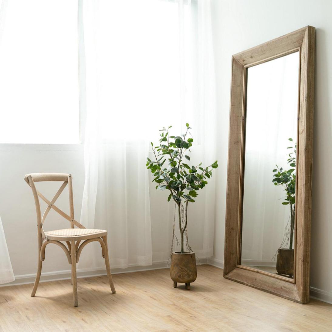 Ainsworth Timber Hamptons Tall Wall Mirror Natural Beige Ainsworth Timber Hamptons Tall Wall Mirror Natural Beige