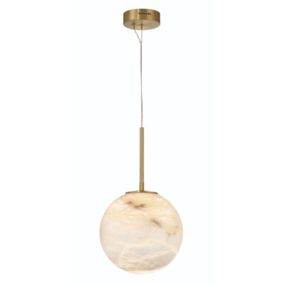 Alabaster Cove Contemporary Globe Pendant Gold