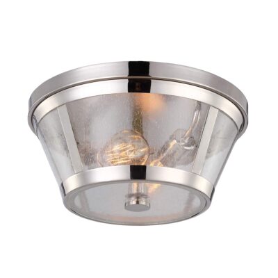 Aldergate Hamptons Ceiling Flush Polished Nickel