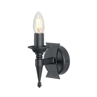 Aldergate Manor Medieval Style Wall Light Black