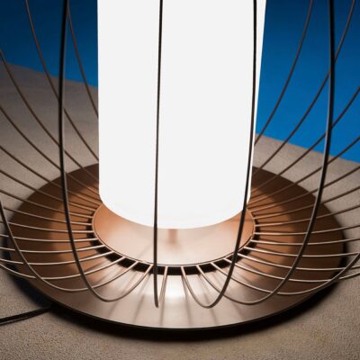 Aldergrove Contemporary Outdoor Floor Lamp Glossy Bronze