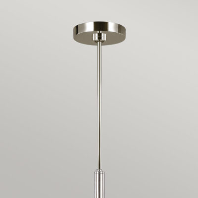 Alderleigh Hamptons 6 Light Chandelier Polished Nickel — detail view