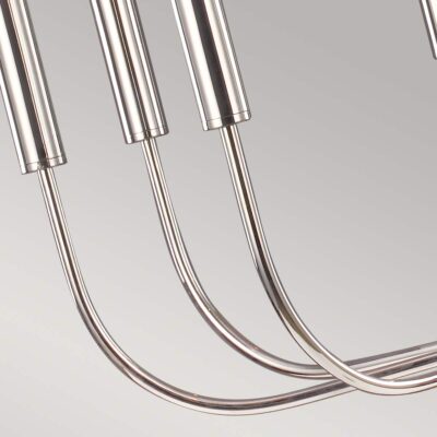 Alderleigh Hamptons 9 Light Chandelier Polished Nickel — detail view