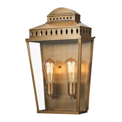 Aldermere House Traditional Large Wall Lantern Aged Brass