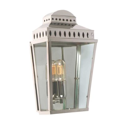 Aldermere House Traditional Outdoor Wall Lantern Polished Nickel