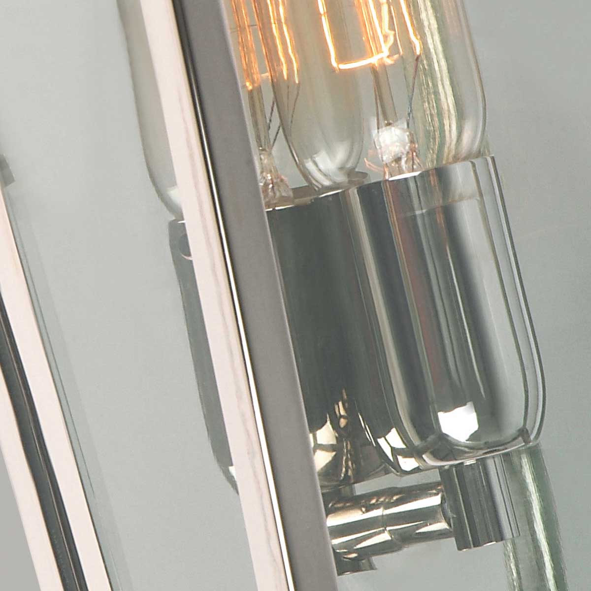 Aldermere House Traditional Outdoor Wall Lantern Polished Nickel Aldermere House Traditional Outdoor Wall Lantern Polished Nickel — detail view