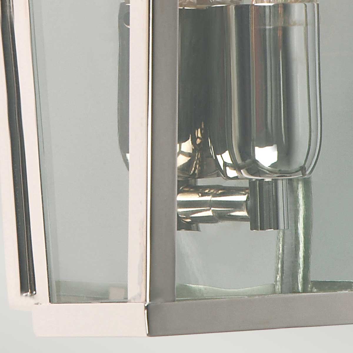 Aldermere House Traditional Outdoor Wall Lantern Polished Nickel Aldermere House Traditional Outdoor Wall Lantern Polished Nickel — detail view