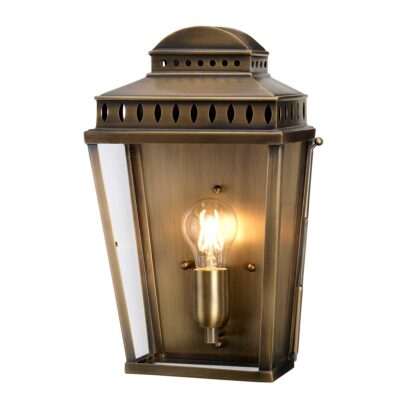 Aldermere House Traditional Wall Lantern Aged Brass