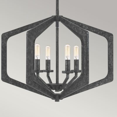 Aldermoor Reach Industrial Hexagon Cage Old Black — detail view